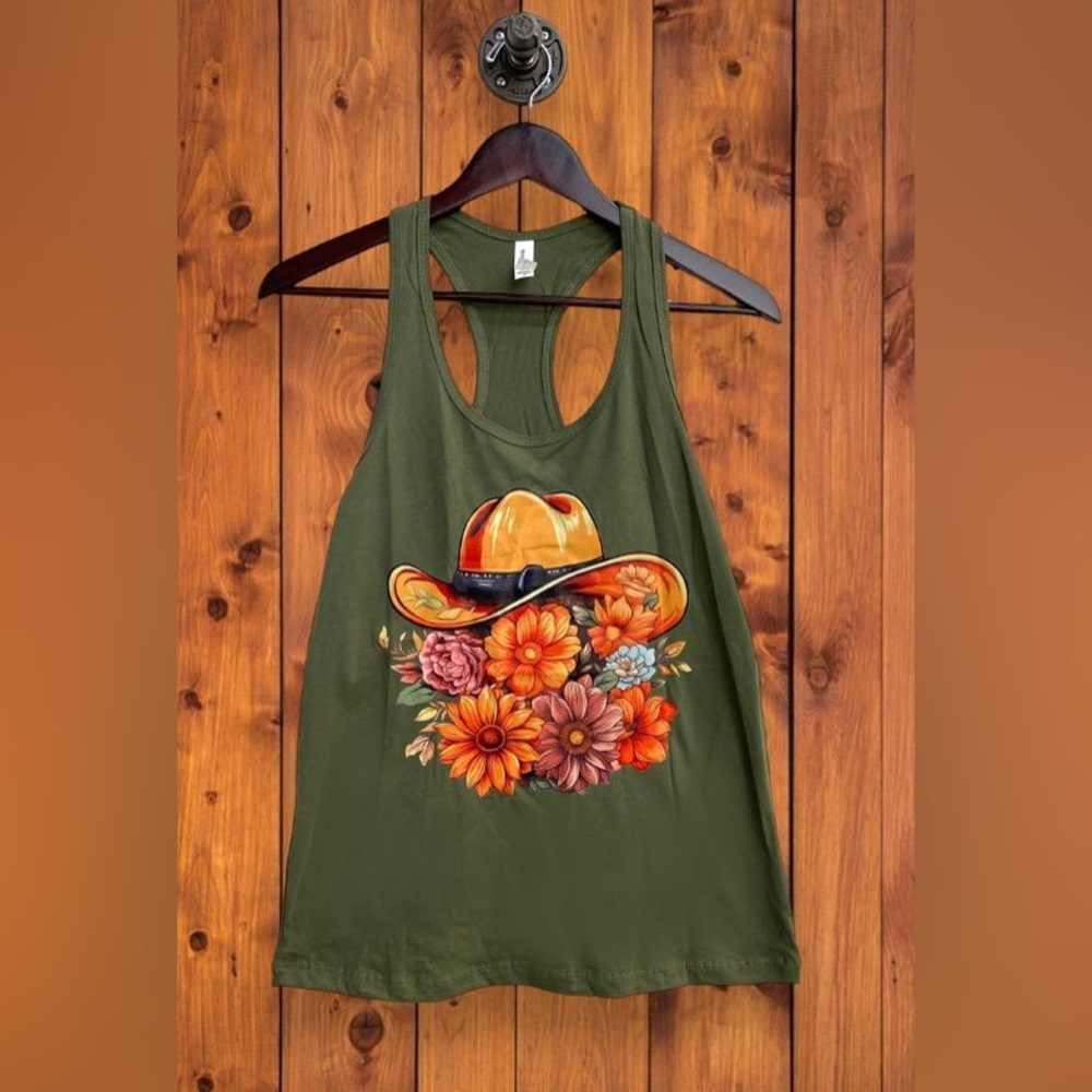 Olive Green Tank Top Relax Fit NWT Size Small